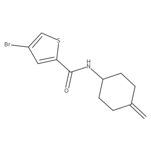 4-bromo-N-(4-methylidenecyclohexyl)thiophene-2-carboxamide Structure