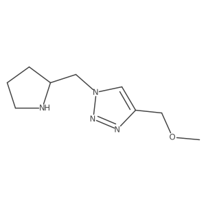 4-(methoxymethyl)-1-(pyrrolidin-2-ylmethyl)-1H-1,2,3-triazole Structure