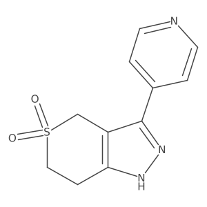 3-(Pyridin-4-yl)-1,4,6,7-tetrahydrothiopyrano[4,3-c]pyrazole 5,5-dioxide结构式
