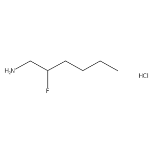 2-Fluorohexan-1-amine hydrochloride结构式