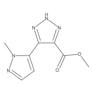 methyl 5-(1-methyl-1H-pyrazol-5-yl)-1H-1,2,3-triazole-4-carboxylate Structure