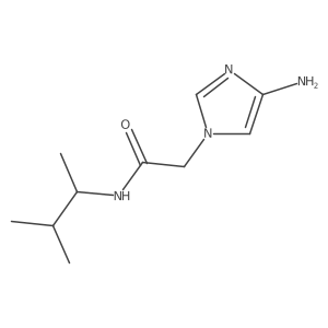 2-(4-amino-1H-imidazol-1-yl)-N-(3-methylbutan-2-yl)acetamide结构式
