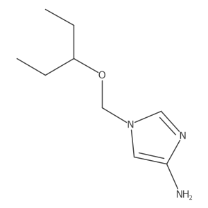 1-[(pentan-3-yloxy)methyl]-1H-imidazol-4-amine结构式