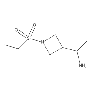 1-[1-(Ethanesulfonyl)azetidin-3-yl]ethan-1-amine Structure