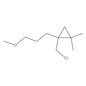 1-(Chloromethyl)-1-(3-methoxypropyl)-2,2-dimethylcyclopropane结构式