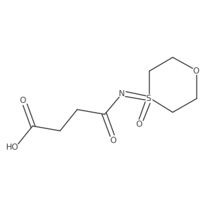3-[(4-Oxo-1,4lambda6-oxathian-4-ylidene)carbamoyl]propanoic acid Structure