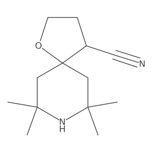 7,7,9,9-Tetramethyl-1-oxa-8-azaspiro[4.5]decane-4-carbonitrile Structure