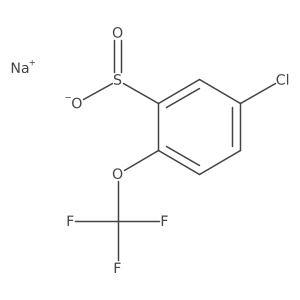 Sodium 5-chloro-2-(trifluoromethoxy)benzene-1-sulfinate结构式