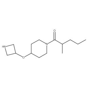 1-[4-(Azetidin-3-yloxy)piperidin-1-yl]-2-methylpentan-1-one结构式