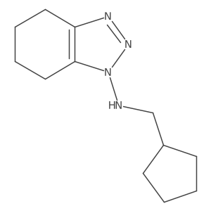 N-(cyclopentylmethyl)-4,5,6,7-tetrahydro-1H-1,2,3-benzotriazol-1-amine结构式