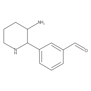 3-(3-Aminopiperidin-2-yl)benzaldehyde Structure
