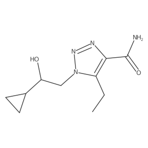 1-(2-cyclopropyl-2-hydroxyethyl)-5-ethyl-1H-1,2,3-triazole-4-carboxamide Structure
