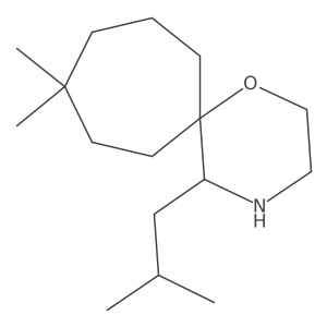 9,9-Dimethyl-5-(2-methylpropyl)-1-oxa-4-azaspiro[5.6]dodecane Structure