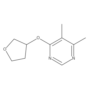 4,5-Dimethyl-6-(oxolan-3-yloxy)pyrimidine Structure