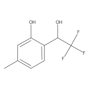 5-methyl-2-[(1S)-2,2,2-trifluoro-1-hydroxyethyl]phenol Structure