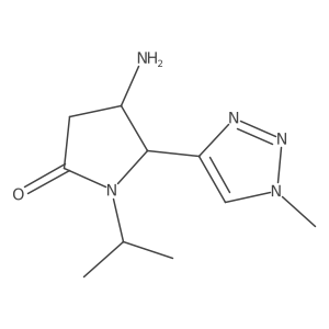 4-amino-5-(1-methyl-1H-1,2,3-triazol-4-yl)-1-(propan-2-yl)pyrrolidin-2-one Structure