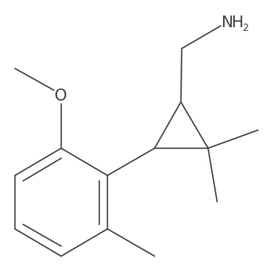 rac-[(1R,3R)-3-(2-methoxy-6-methylphenyl)-2,2-dimethylcyclopropyl]methanamine Structure