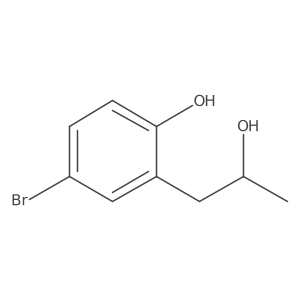 4-bromo-2-[(2S)-2-hydroxypropyl]phenol结构式
