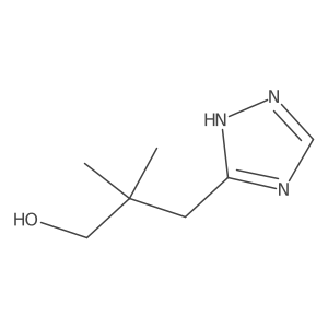 2,2-dimethyl-3-(1H-1,2,4-triazol-3-yl)propan-1-ol Structure