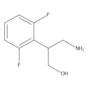 3-Amino-2-(2,6-difluorophenyl)propan-1-ol结构式
