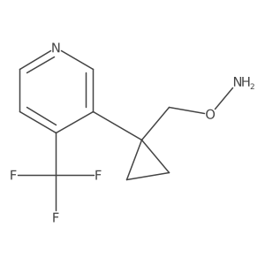 O-({1-[4-(trifluoromethyl)pyridin-3-yl]cyclopropyl}methyl)hydroxylamine Structure