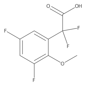 2-(3,5-Difluoro-2-methoxyphenyl)-2,2-difluoroacetic acid Structure
