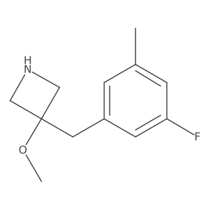 3-[(3-Fluoro-5-methylphenyl)methyl]-3-methoxyazetidine Structure