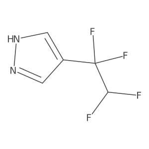 4-(1,1,2,2-tetrafluoroethyl)-1H-pyrazole Structure