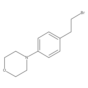 4-[4-(2-Bromoethyl)phenyl]morpholine结构式