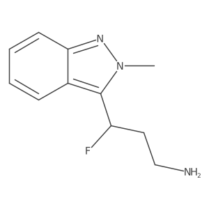 3-fluoro-3-(2-methyl-2H-indazol-3-yl)propan-1-amine Structure