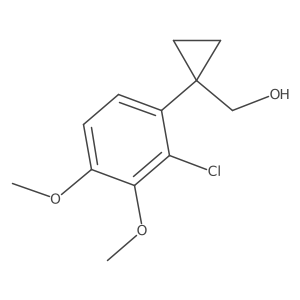 [1-(2-Chloro-3,4-dimethoxyphenyl)cyclopropyl]methanol结构式