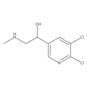 1-(5,6-Dichloropyridin-3-yl)-2-(methylamino)ethan-1-ol Structure