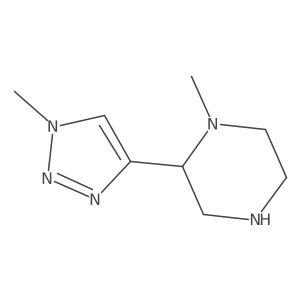 1-methyl-2-(1-methyl-1H-1,2,3-triazol-4-yl)piperazine Structure