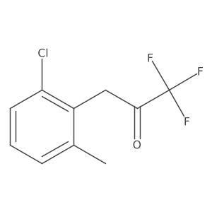 3-(2-Chloro-6-methylphenyl)-1,1,1-trifluoropropan-2-one Structure