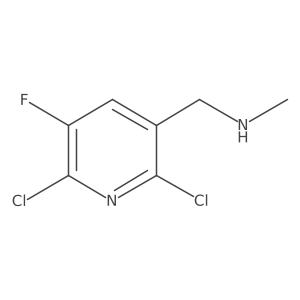 [(2,6-Dichloro-5-fluoropyridin-3-yl)methyl](methyl)amine Structure
