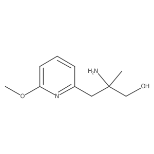 2-Amino-3-(6-methoxypyridin-2-yl)-2-methylpropan-1-ol Structure