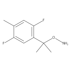 O-[2-(2,5-difluoro-4-methylphenyl)propan-2-yl]hydroxylamine结构式