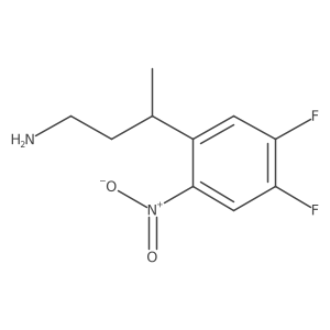 3-(4,5-Difluoro-2-nitrophenyl)butan-1-amine Structure