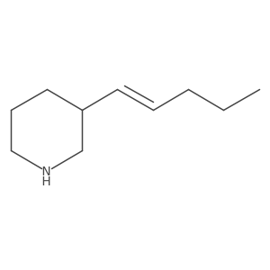 3-(Pent-1-en-1-yl)piperidine结构式