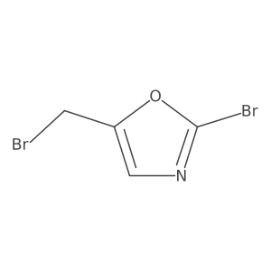 2-Bromo-5-(bromomethyl)oxazole结构式