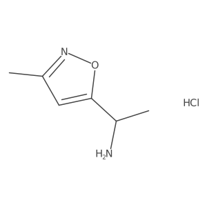 1-(3-Methyl-1,2-oxazol-5-yl)ethanamine;hydrochloride结构式