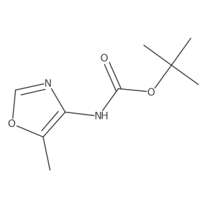 tert-Butyl (5-methyloxazol-4-yl)carbamate结构式