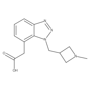 2-{1-[(1-methylazetidin-3-yl)methyl]-1H-1,2,3-benzotriazol-7-yl}acetic acid Structure
