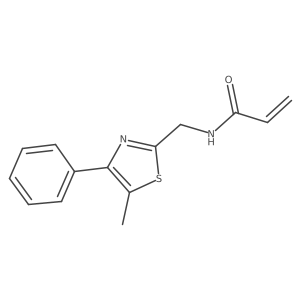 N-[(5-Methyl-4-phenyl-1,3-thiazol-2-yl)methyl]prop-2-enamide结构式