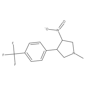 1-Methyl-3-nitro-4-[4-(trifluoromethyl)phenyl]pyrrolidine Structure