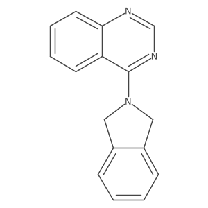 4-(2,3-dihydro-1H-isoindol-2-yl)quinazoline结构式