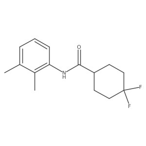 N-(2,3-dimethylphenyl)-4,4-difluorocyclohexane-1-carboxamide Structure