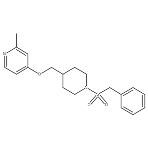 2-Methyl-4-[(1-phenylmethanesulfonylpiperidin-4-yl)methoxy]pyridine结构式
