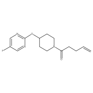 1-[4-(5-Fluoropyrimidin-2-yl)oxypiperidin-1-yl]pent-4-en-1-one Structure