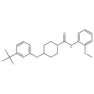 N-(2-Methoxyphenyl)-4-[4-(trifluoromethyl)pyrimidin-2-yl]oxypiperidine-1-carboxamide结构式